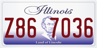 IL license plate Z867036