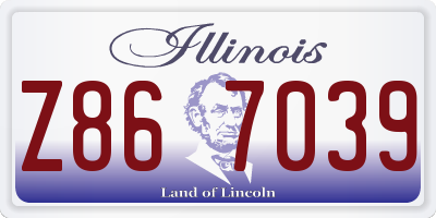 IL license plate Z867039