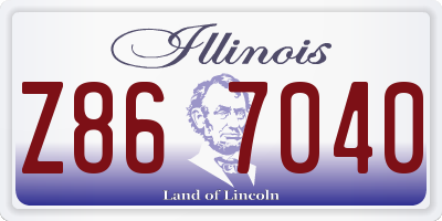 IL license plate Z867040