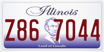 IL license plate Z867044