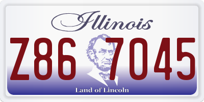 IL license plate Z867045