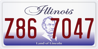 IL license plate Z867047