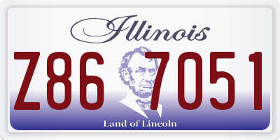 IL license plate Z867051