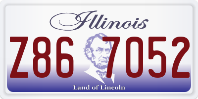 IL license plate Z867052