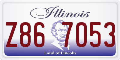 IL license plate Z867053
