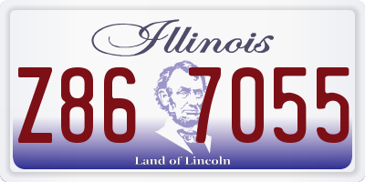 IL license plate Z867055