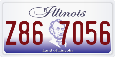 IL license plate Z867056