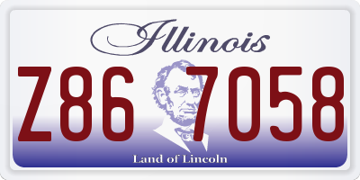 IL license plate Z867058
