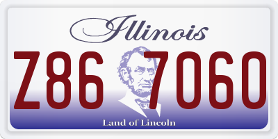 IL license plate Z867060
