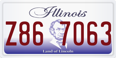 IL license plate Z867063