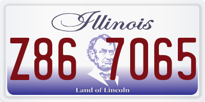 IL license plate Z867065