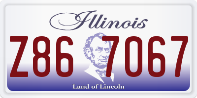 IL license plate Z867067