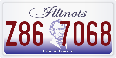 IL license plate Z867068