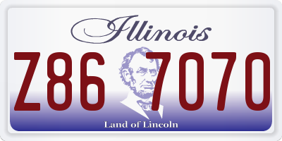 IL license plate Z867070