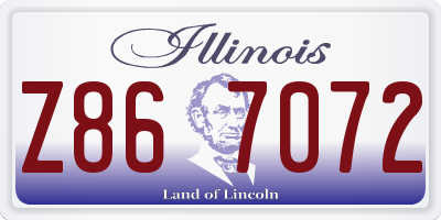 IL license plate Z867072