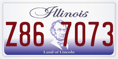 IL license plate Z867073
