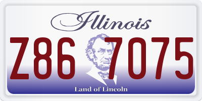 IL license plate Z867075