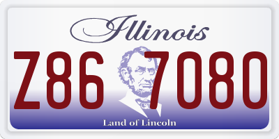 IL license plate Z867080
