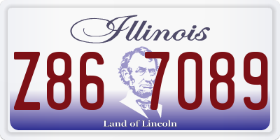 IL license plate Z867089