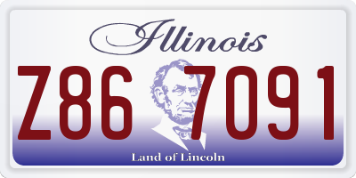 IL license plate Z867091
