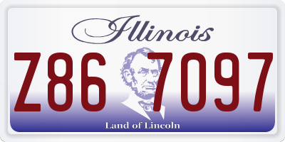 IL license plate Z867097