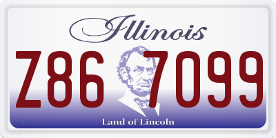 IL license plate Z867099