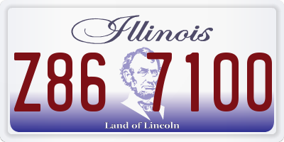 IL license plate Z867100