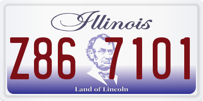IL license plate Z867101