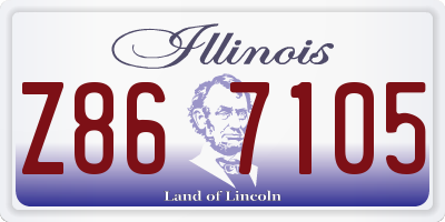 IL license plate Z867105