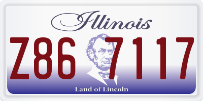 IL license plate Z867117