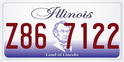 IL license plate Z867122