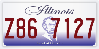 IL license plate Z867127
