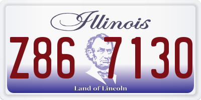 IL license plate Z867130