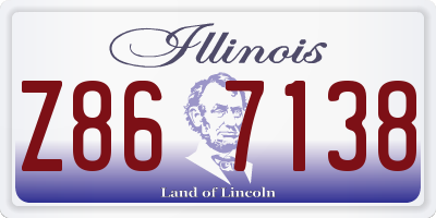 IL license plate Z867138
