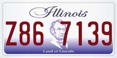 IL license plate Z867139