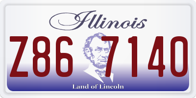 IL license plate Z867140