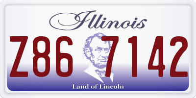 IL license plate Z867142