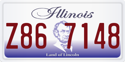 IL license plate Z867148