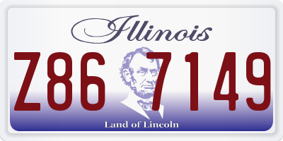 IL license plate Z867149
