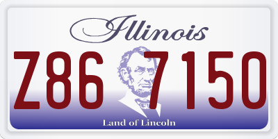 IL license plate Z867150