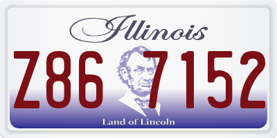 IL license plate Z867152