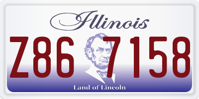IL license plate Z867158