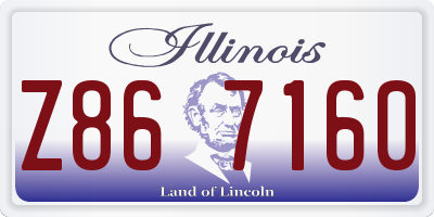IL license plate Z867160