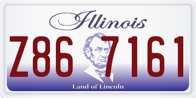 IL license plate Z867161