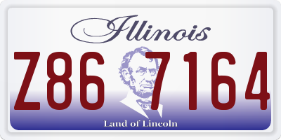 IL license plate Z867164