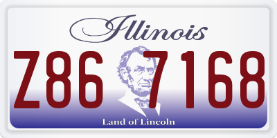 IL license plate Z867168