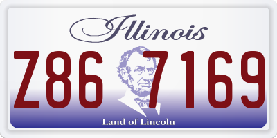 IL license plate Z867169