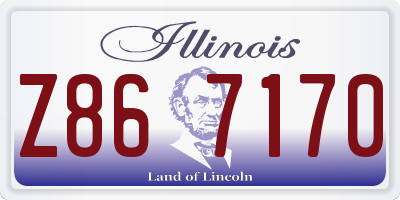 IL license plate Z867170