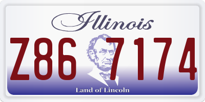 IL license plate Z867174