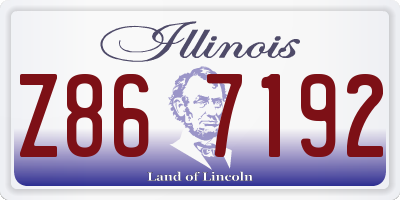 IL license plate Z867192
